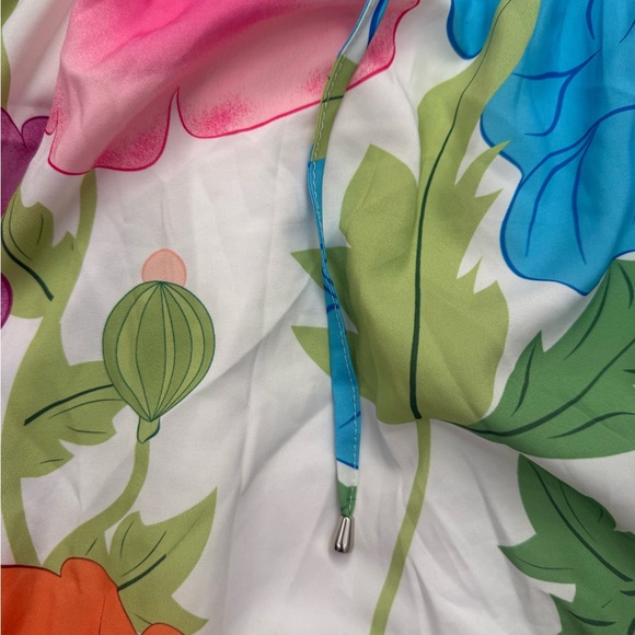 NWT Entro Colorful Floral Dress size large - Picture 6 of 8